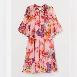 H&M Sheer Peach Pastel Dress